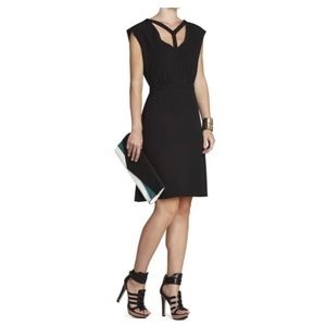 BCBG MAXAZRIA Katryn Midi Dress | Sleeveless w/ Neckline Cutout | Size 06